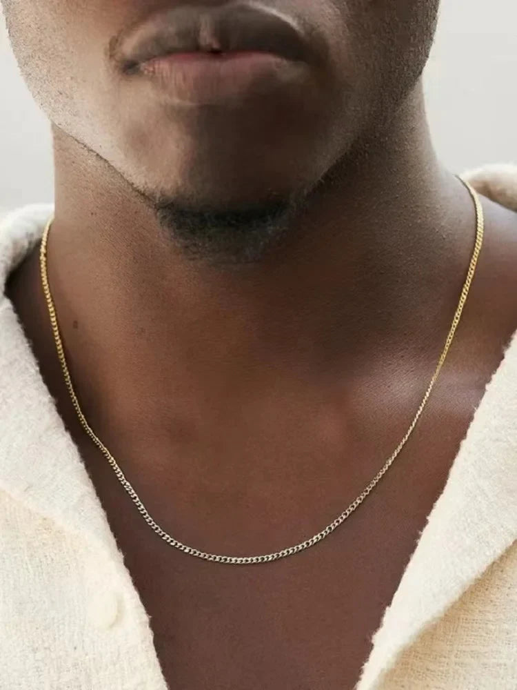 Men Cuban Chain Necklace 3mm | Daxon