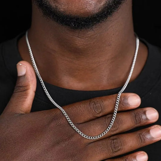 Men Cuban Chain Necklace 3mm | Daxon